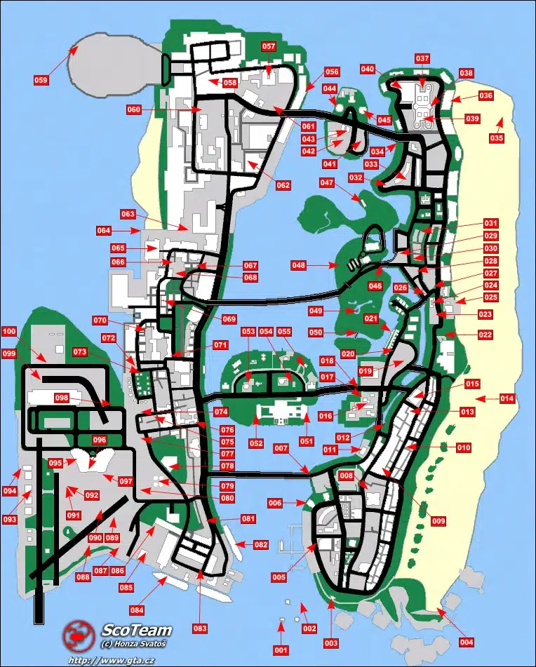 All hidden packages location GTA Vice City Image credits ScoTeam