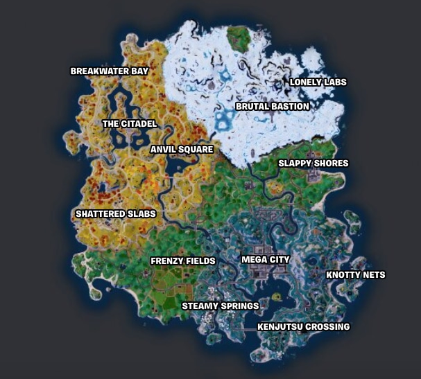 All new Locations in Fortnite Chapter 4 Season 2